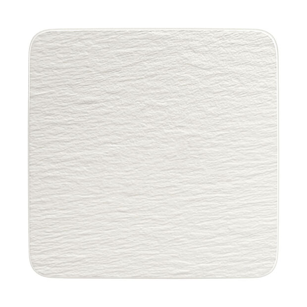 Manufacture Rock Blanc - Quadratisches Servier-/Gourmetteller