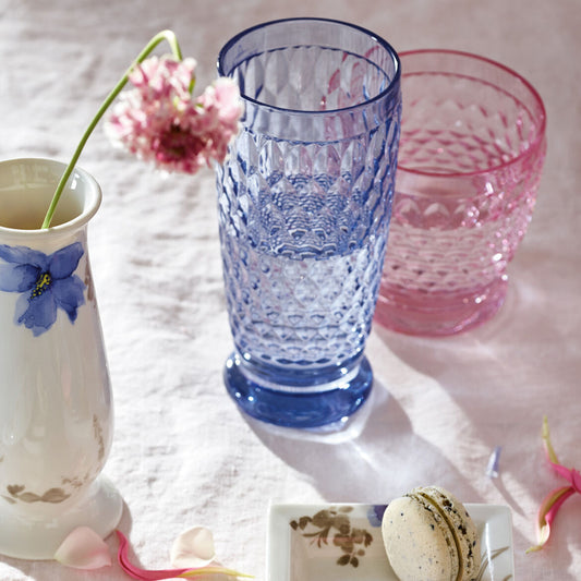Bicchieri Boston Colorati – Tumbler Highball/Birra Blu (Set da 4)