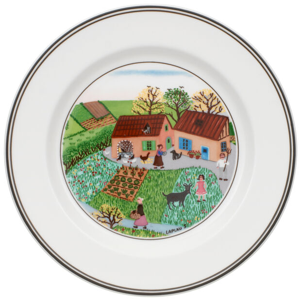 Design Naif - Vorspeisen-/Dessertteller Bauernhof (6er-Set)