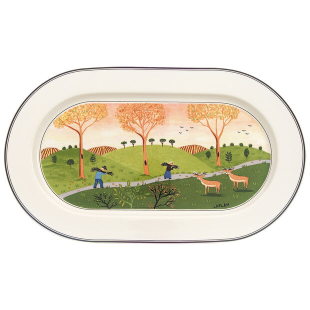 Design Naif - Ovale Servierplatte