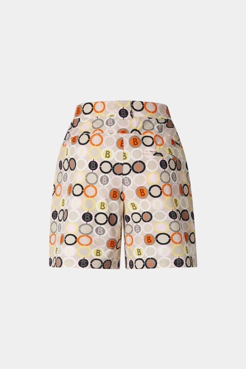 Eleni Functional Shorts In Sand/Orange/Grey