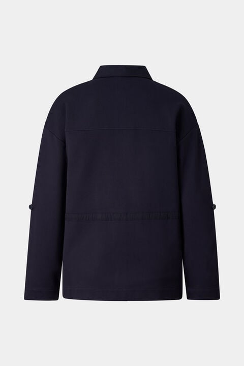 Paloma Jersey Jacket In Navy Blue