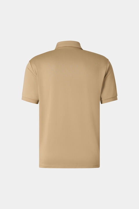 Cuno Functional Short-Sleeved Top In Beige/White