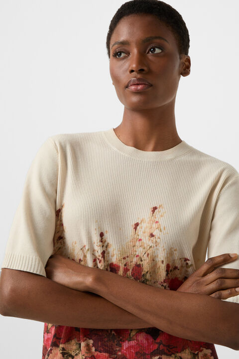 Knitted Shirt Helly In Sand/Red