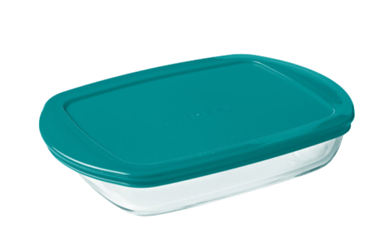 Cook Store - Rectangular glass dish with lid