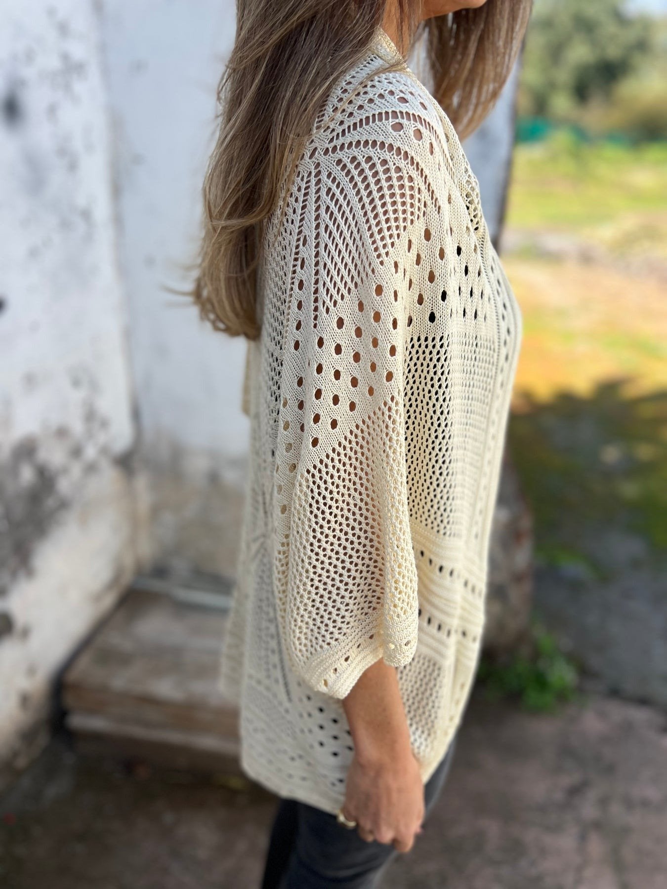 SVENDITA🔥Cardigan da donna scavato a mezza manica