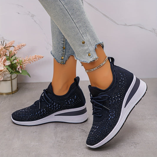 🔥Ultimo Giorno Promozione 70% DI SCONTO - Sneakers Ortopediche Traspiranti con Strass per Donna Casual e alla Moda