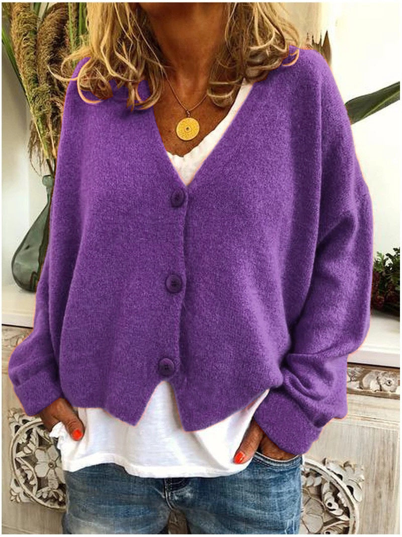 🔥SOLO 36 CAPI RIMASTI - CAPPOTTO IN LANA DA DONNA CON SCOLLO TONDO E MANICHE LUNGHE IN COTONE