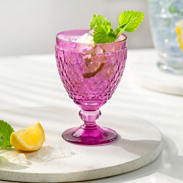 Boston Colored - Berry Water Goblet (Set of 4)