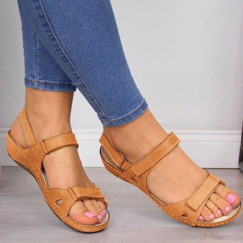 🔥LETZTER TAG 49% RABATT - Premium Sandalen für Damen aus Kunstleder