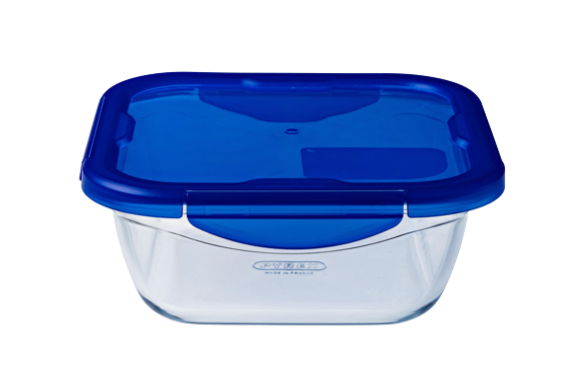Square glass dish with watertight lid - Cook  Go