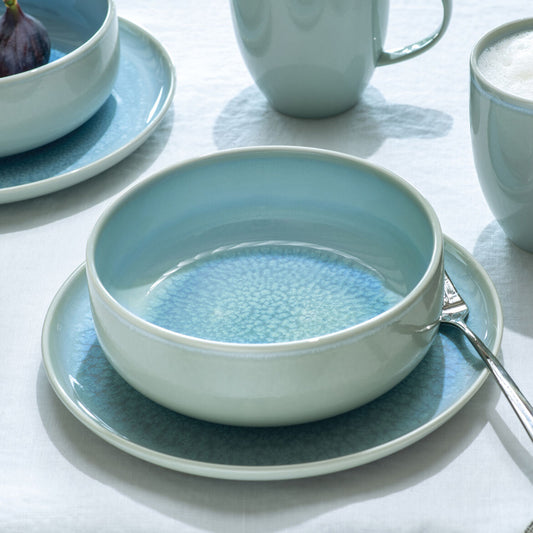 Handgefertigte Blaubeer-Reisschale (4er-Set)