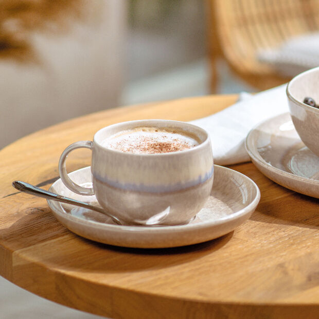 Perlemor Sand - Kaffeeuntertasse (2er-Set)