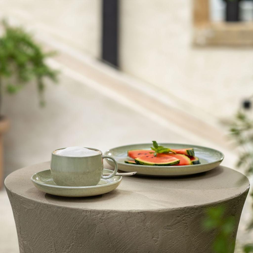 Perlemor Alga - Piattino Tazza Caffè (Set da 4)