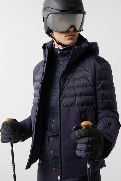Henik Down Ski Jacket In Navy Blue
