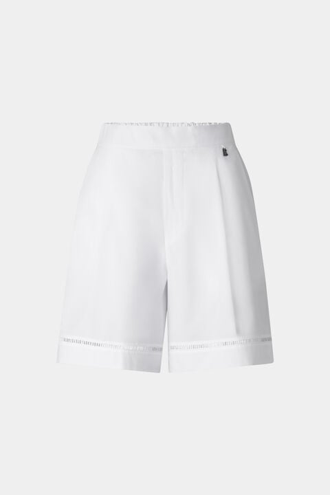 Sunny Cotton Shorts In White