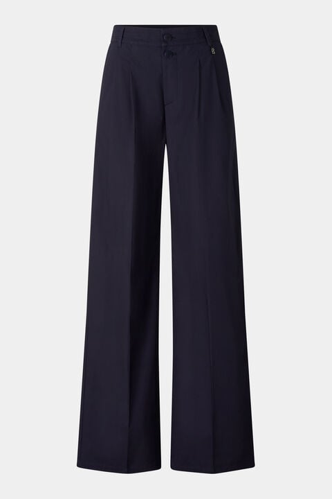 Pleated Trousers Amy In Navy Blue