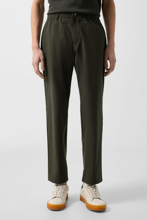 Stretch Trousers Marcus In Olive Green