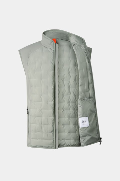 Dane Hybrid Waistcoat In Eucalyptus