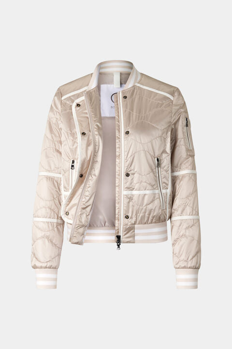 Lia Quilted Jacket In Sand