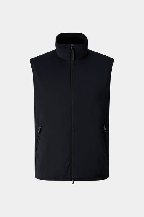 Jonny Lightweight Waistcoat In Black