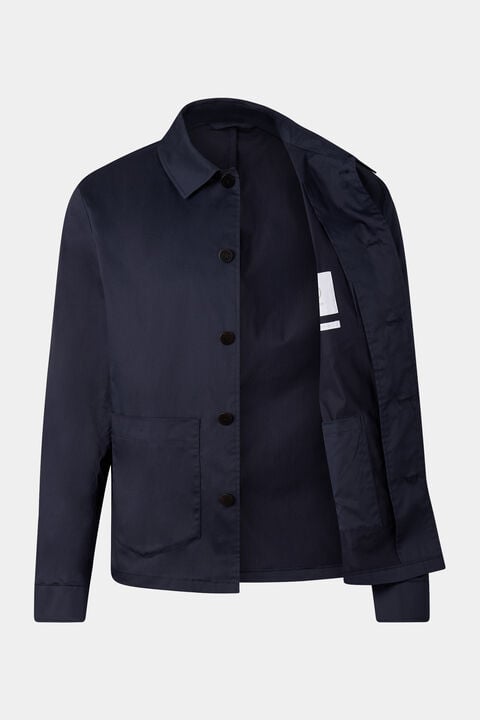 Overshirt Mirco In Navy Blue