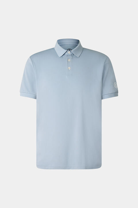 Daniel Functional Short-Sleeved Top In Misty Blue