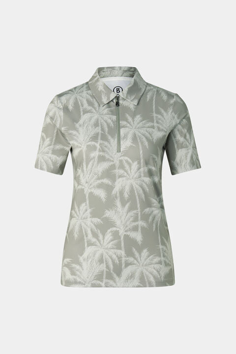 Taya Functional Short-Sleeved Top In Eucalyptus