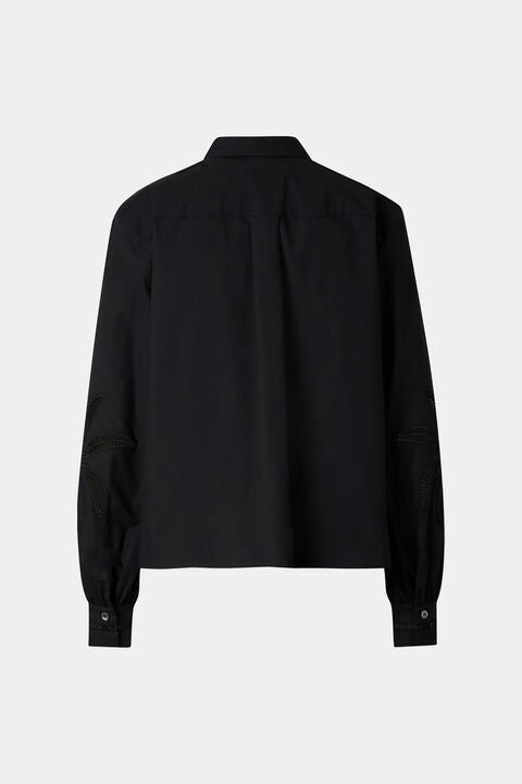 Summer Shirt Blouse In Black