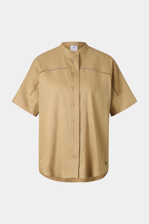Linen Mix Blouse Cheryl In Camel