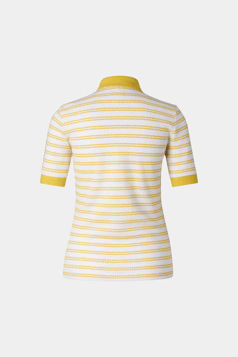 Wendy Polo Shirt In Yellow/Off-White