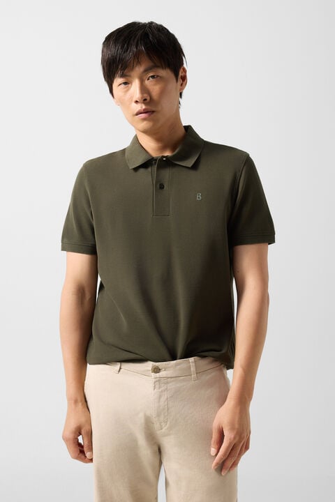 Fion Polo Shirt In Olive Green