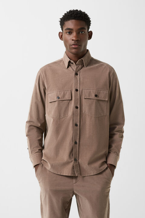 Corduroy Shirt Heiko In Mud