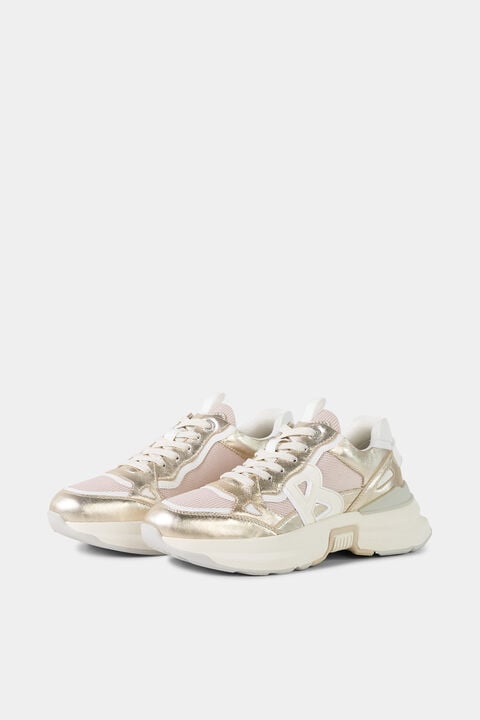 Sneaker Ctp25 In White/Gold