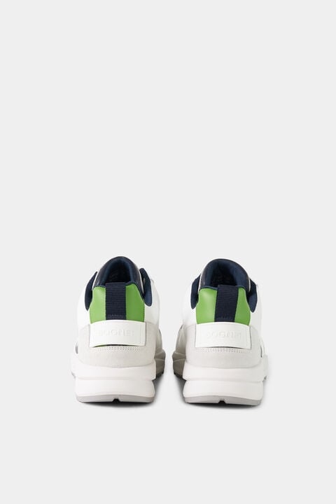 Golf Sneaker In White/Navy Blue