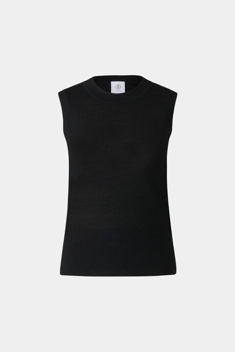 Knitted Top Isola In Black