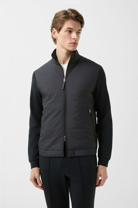 Rover Hybrid Jersey Jacket In Black