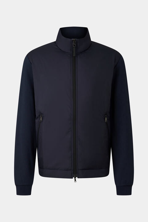 Rover Hybrid Jersey Jacket In Navy Blue