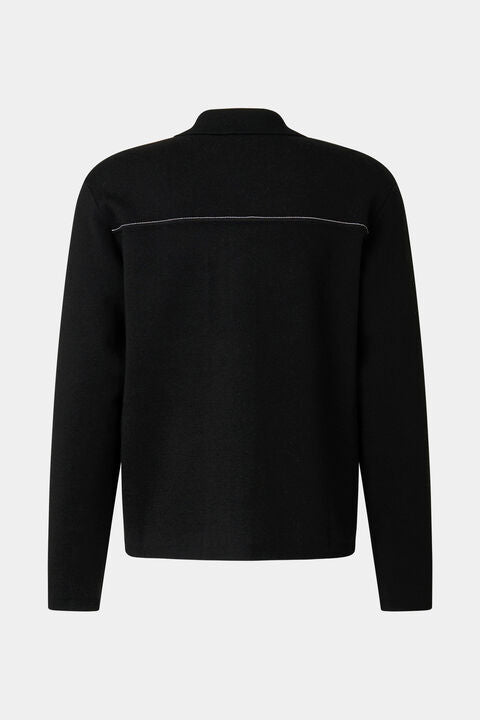 Olaf Knit Jacket In Black