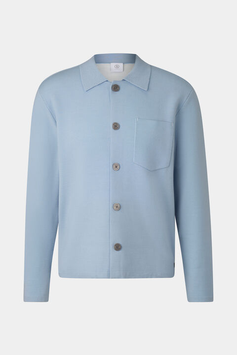 Olaf Knit Jacket In Light Blue