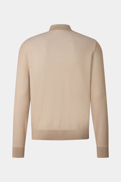 Zisco Hybrid Knit Jacket In Beige