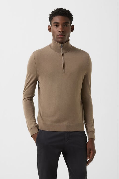 Virgin Wool Ouri Troyer In Mud