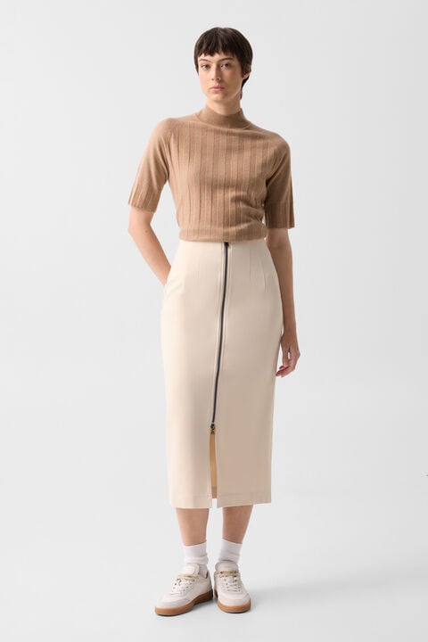 Lea Sweat Skirt In Cream
