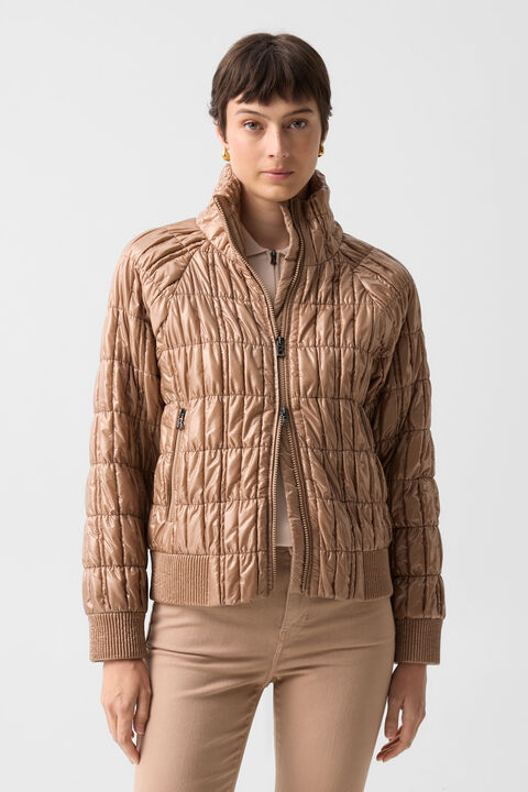 Sherry Quilted Jacket In Camel