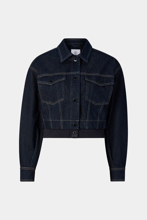 Panya Denim Jacket In Dark Denim Blue