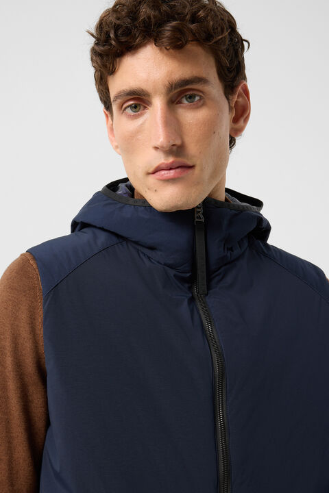 Clion Lightweight Down Waistcoat In Navy Blue