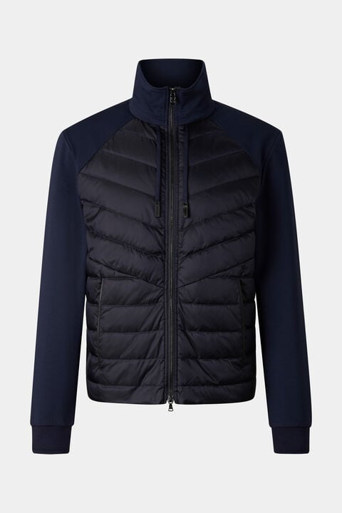 Baker Down Jersey Jacket In Navy Blue