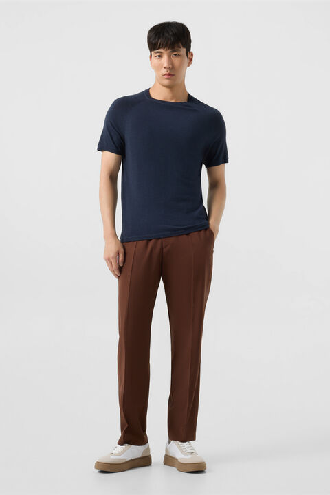 Osaka Merino Shirt In Navy Blue
