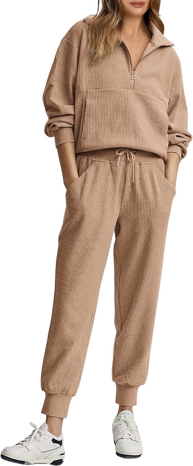NEU 🔥 Damen Baumwolle Zweiteiler Oversized Kapuzenpullover Weite Beine Jogginghose Lässiges Set