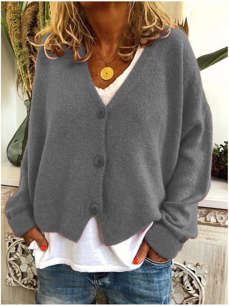 🔥SOLO 36 CAPI RIMASTI - CAPPOTTO IN LANA DA DONNA CON SCOLLO TONDO E MANICHE LUNGHE IN COTONE
